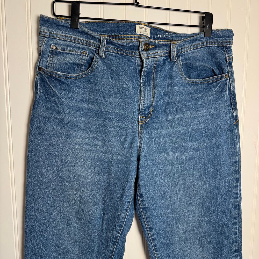 Kensie The Mila High-Rise Relaxed Straight Leg Denim Jeans Women’s Size 12 - Picture 11 of 11